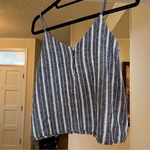 Abound Black and White Striped Camisole